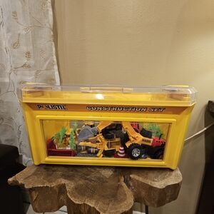 Polistil Construction Set Toolbox Vintage Diecast Yellow Miniature
